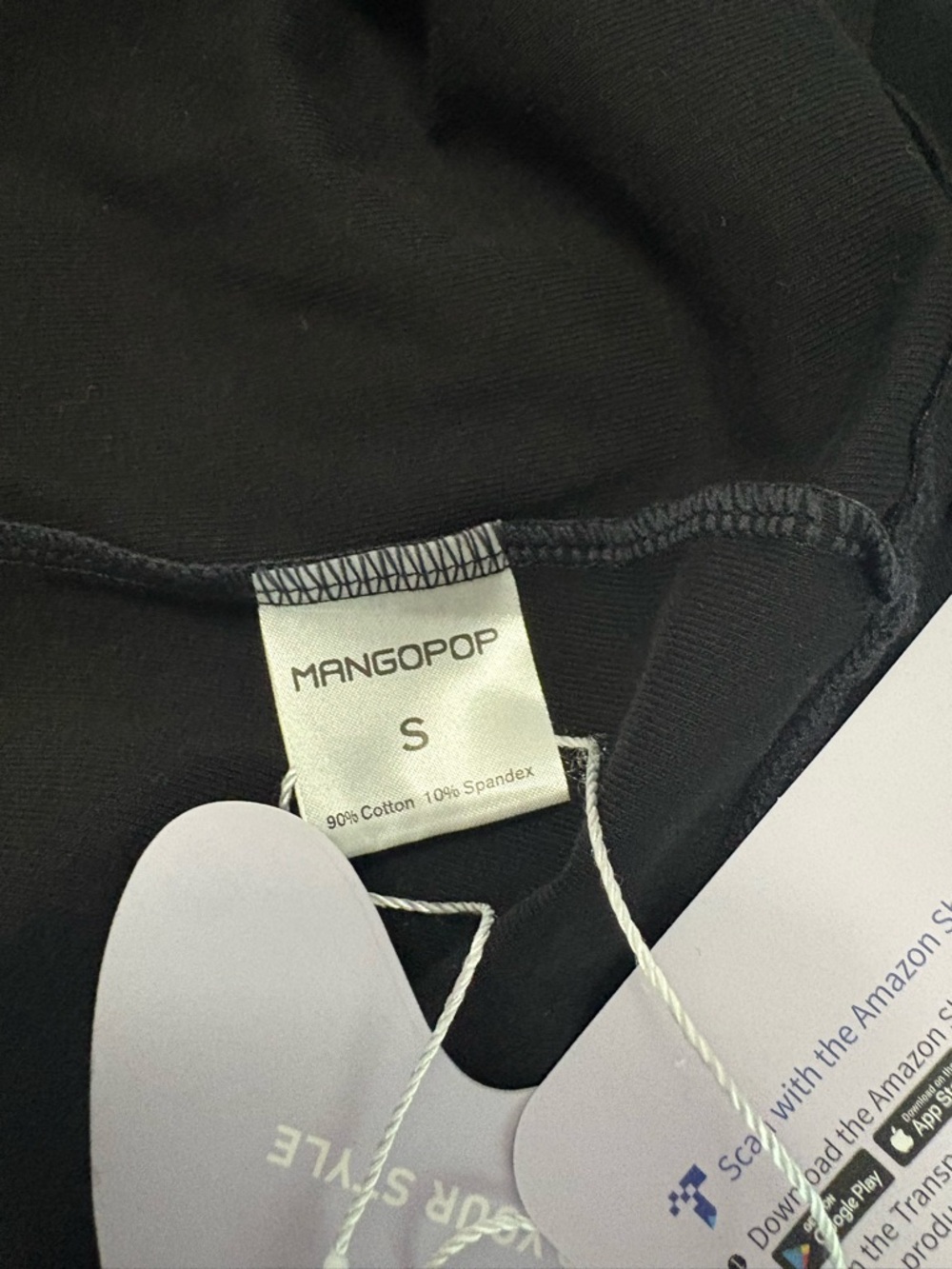 NWT MANGOPOP Mock Turtle Neck Slim Fit Long Sleeve size S - Picture 7 of 7